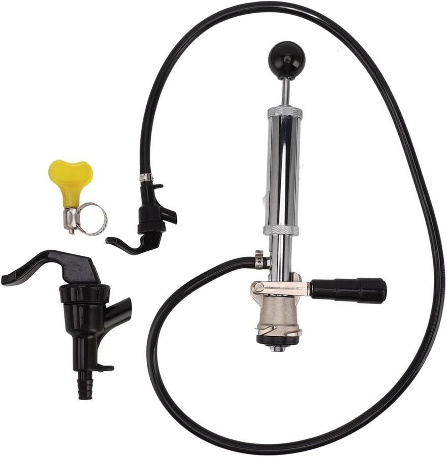 Allecto Biervatpomp D-systeemvatkraan Eenvoudige bediening 4 inch Duurzaam ijzer Perfect voor picknick en bar Handzaam model