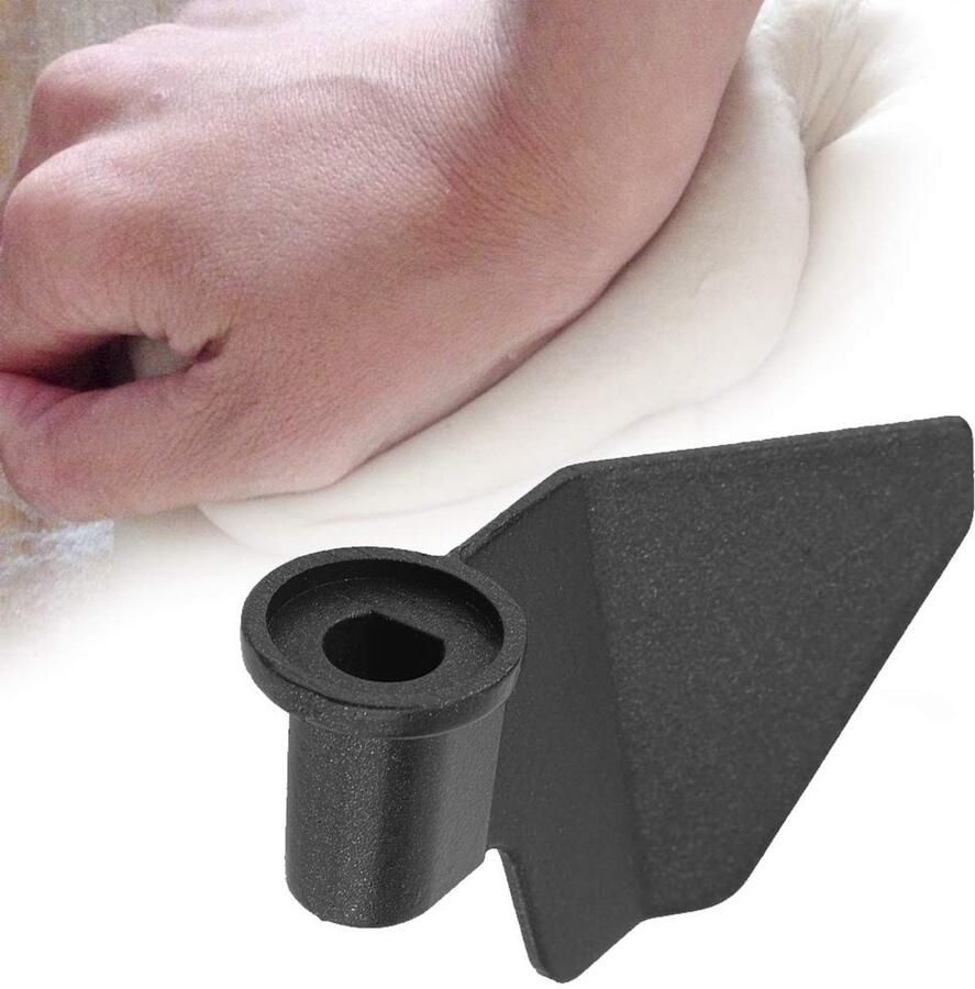 Allecto Broodbakmachine kneedhaak Roestvrij staal Geschikt voor alle broodbakmachines Zilver Deeghaak Duurzaam Universeel gebruik R