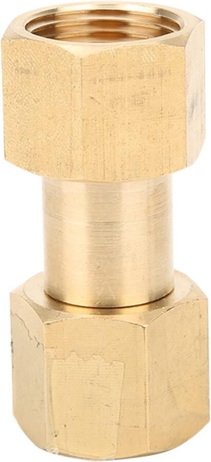 Allecto CGA-320 Naar CGA-580 Adapter CO2 Naar Argon Versterkt Veiligheid Compact Formaat 1 4 Messing Geschikt voor Gasregelaars N