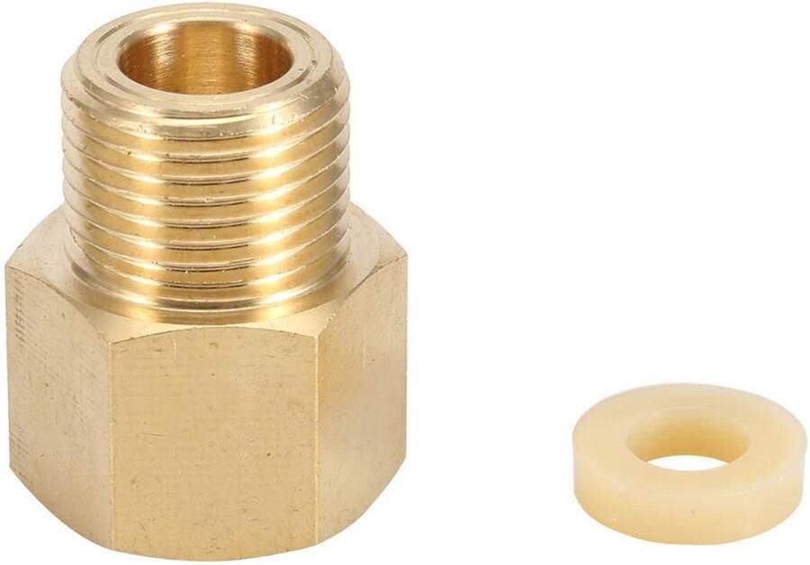 Allecto CO2 Cilinder Tank Adapter Messing Cilinder W21.8 CGA320 Duurzaam en Betrouwbaar Converteren van W21.8 naar CGA320 Ideaal voor Pai