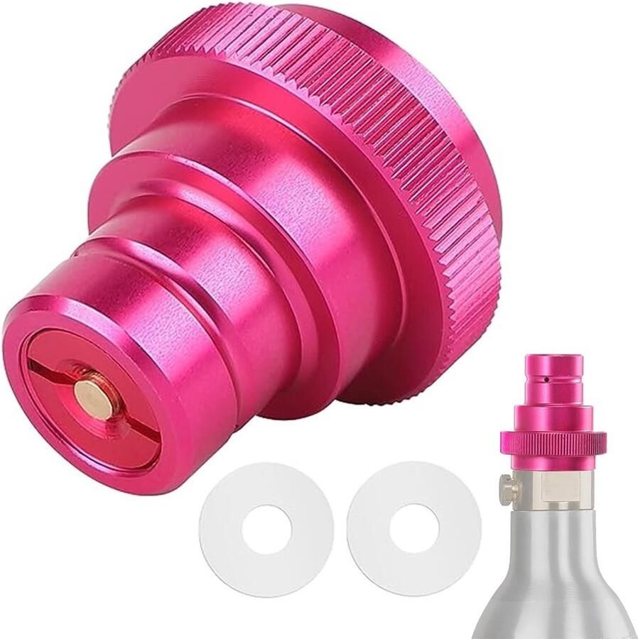 Allecto CO2 Quick-adapter Sneladapter voor sodamaker Roestvrij en duurzaam Geschikt voor cilinder 60 liter Ideaal voor bruiswaterapparaat