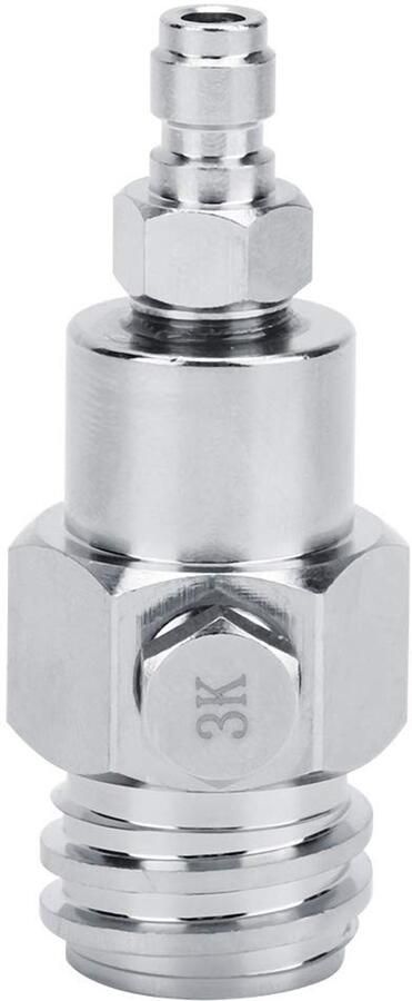 Allecto CO2 Tank Adapter Soda Stream Burst Disc Nikkel Connector Externe Adapter Geschikt voor Soda Club Messing Nickel Plated TR