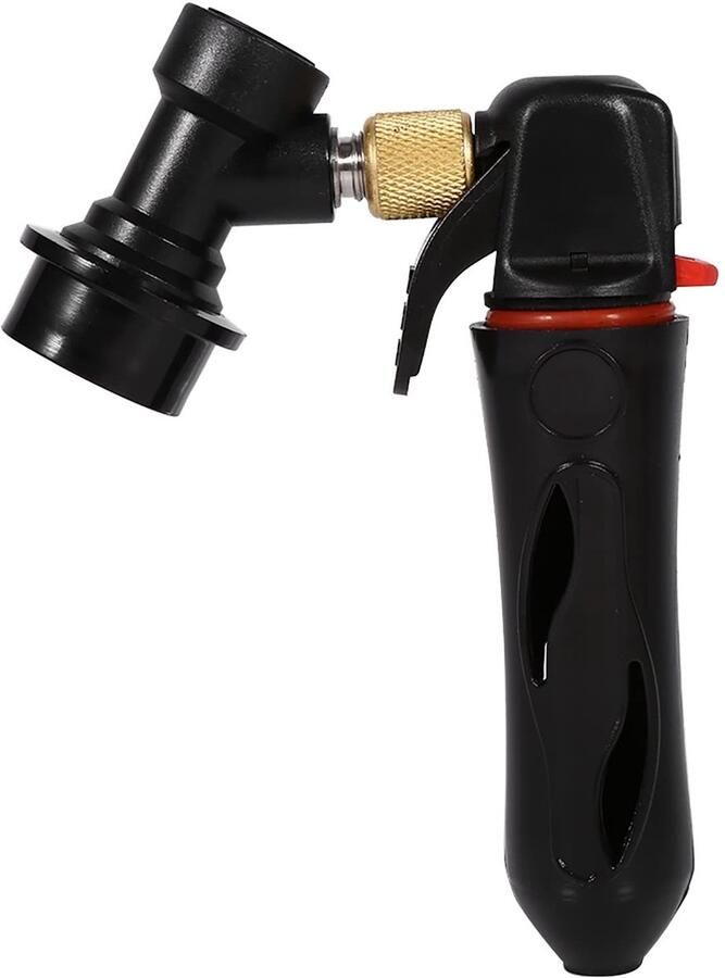 Allecto Draagbare Tapbierdispenser CO2-injector Handzaam en duurzaam Zwart Thuisbrouwer Geschikt voor frisdrank en bier