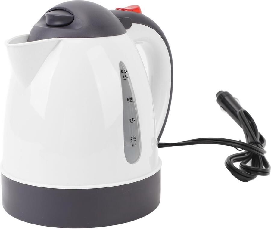 Store_9 Draagbare Waterkoker RVS Ideaal voor onderweg 1000ML Automatische afsluitfunctie Geschikt voor auto Compact formaat