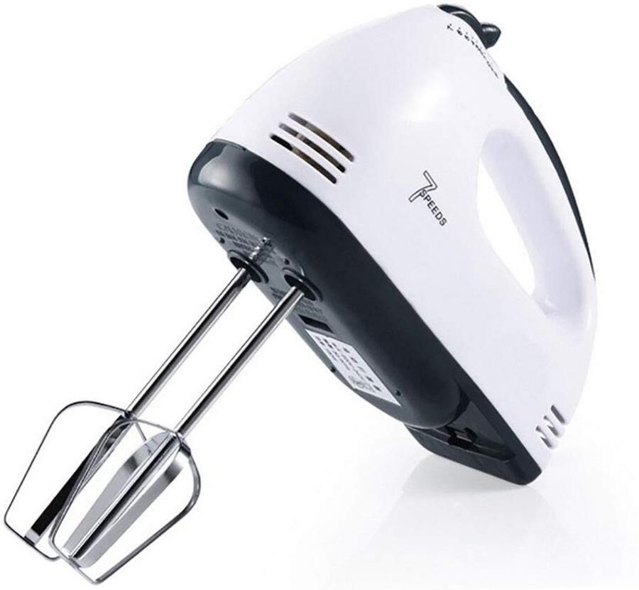 Allecto Elektrische Handmixer met 7 Snelheden en Deeghaken Perfect voor Taart en Brood