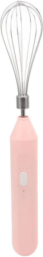 Allecto Elektrische Melkopschuimer USB Oplaadbaar Roestvrij Staal Eenvoudig in Gebruik Draagbaar Thuisbakken Roze Eierklopper Kra