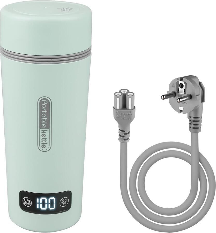 Allecto Elektrische reiswaterkoker Mini Instelbare temperaturen RVS Automatische uitschakeling Thee Koffie Baby Melk Auto 220V 300W