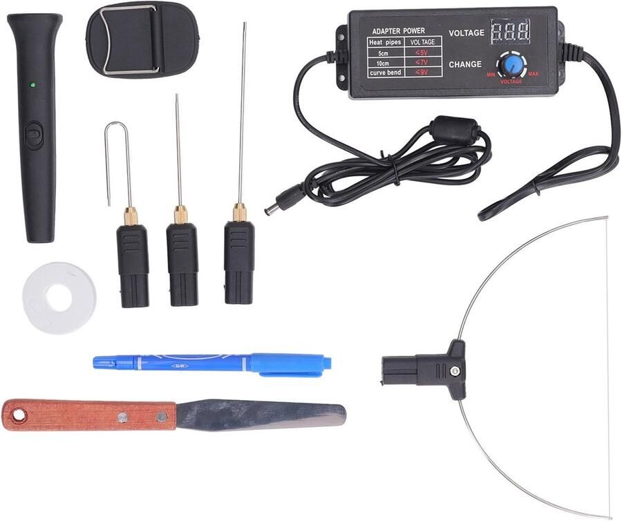 Allecto Elektrische Schuimsnijder Hot Wire Snijmachine Veilig in gebruik 4 in 1 Kit Geschikt voor Kunst en Ambachten 27W Snijmachine