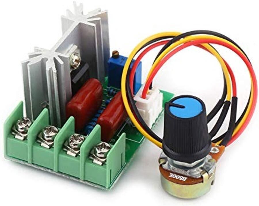 Allecto Elektrische Spanning Regulator Spanningsregeling Geschikt voor Motoren Temperatuurregeling 50-220V 2000W