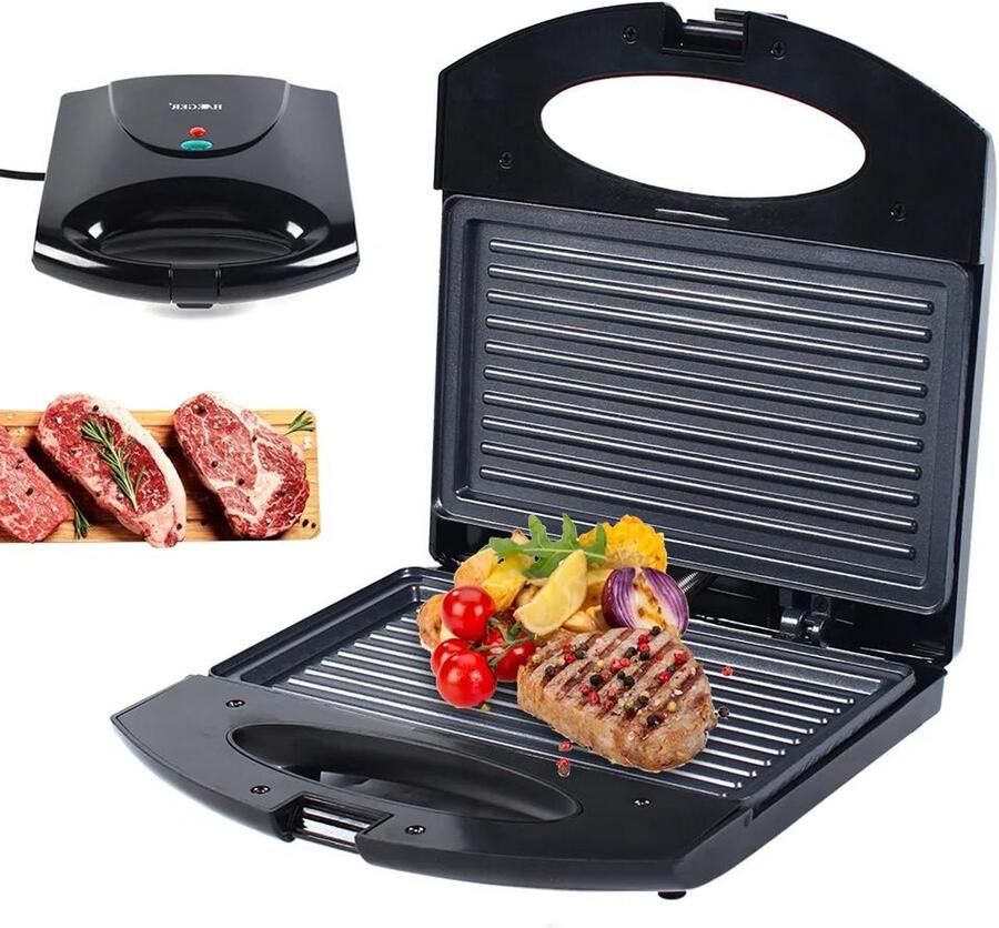 Allecto Elektrische Steak Machine Huishoudelijk Dubbelzijdig Verwarming Non-stick Grillmachine Thuis Keuken 850W Geschikt voor Kleur Model AliExpress