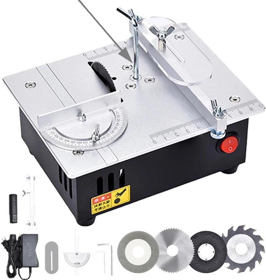 Allecto Elektrische tafelzaag Handgemaakt Verstelbare snijdiepte Houtbewerkingsgereedschap DIY Bureaublad snijmachine Precisie Geschikt voor DIY projecten Oranje houtbewerkingstool met zaag AliExpress 1420