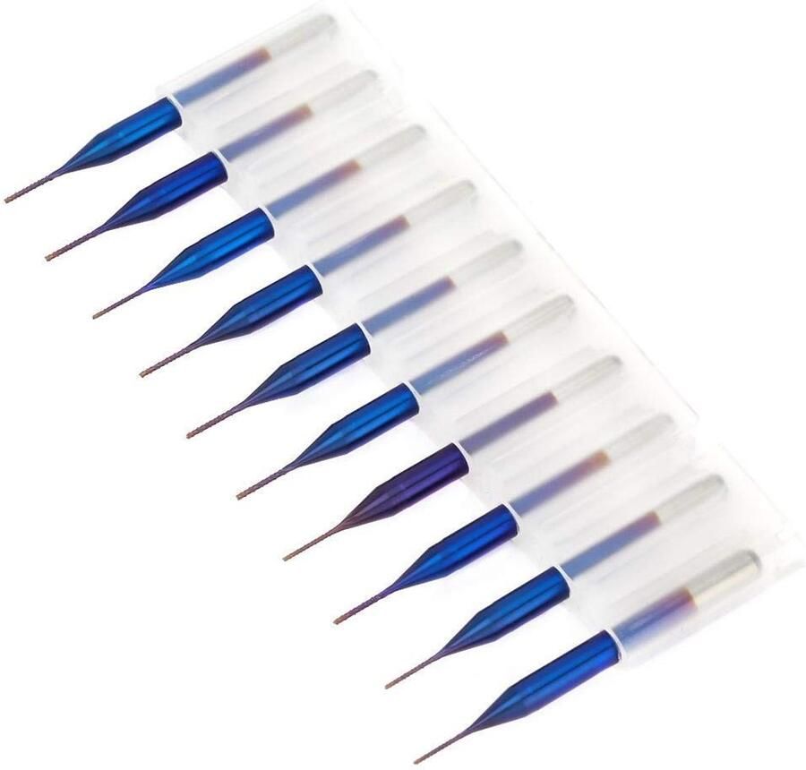 Allecto Freesmachine Wolfram Precisie Blauw CNC Gereedschapset Snijmachine Draaien 0.6mm Precisiebewerking