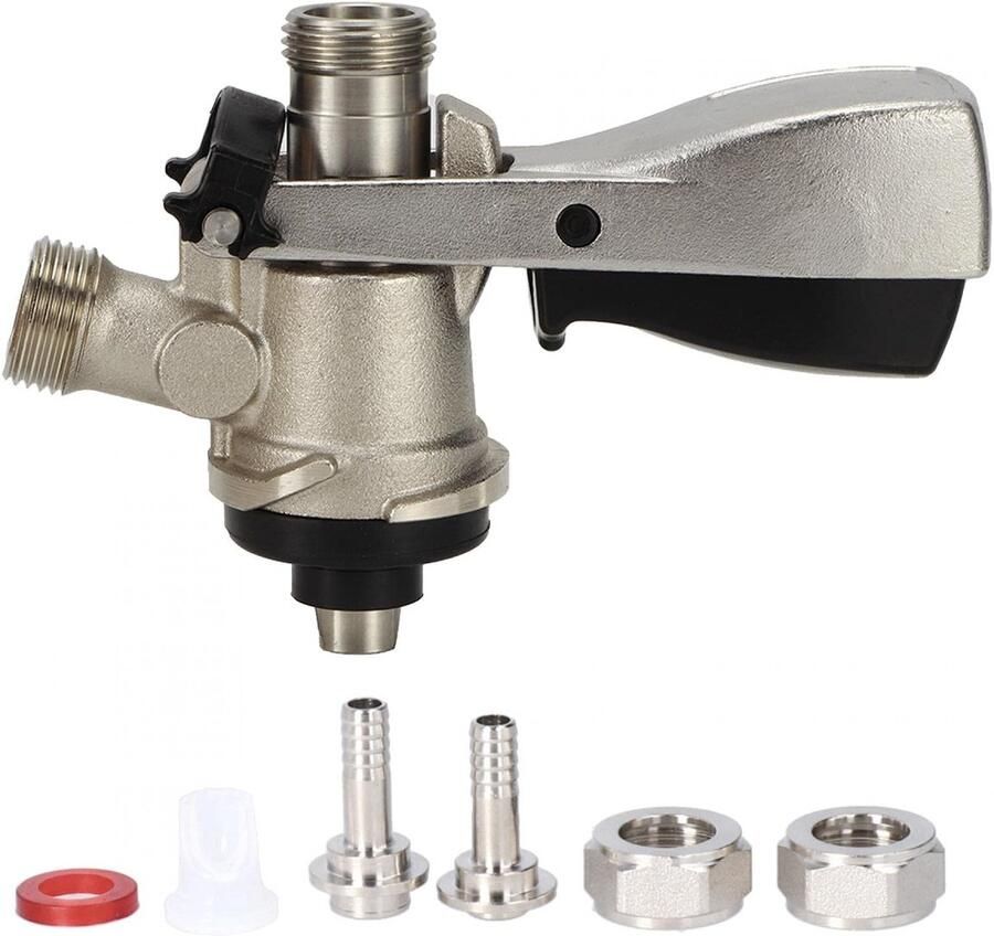 Allecto G5 8 S Type Brouwen Draft Bier Keg Kranen Hoogwaardig Messing en Roestvrij Staal Dispenser voor Thuis Geschikt voor Bars en Resta