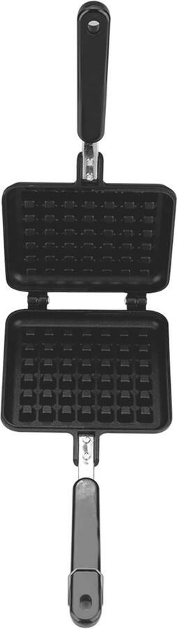 Allecto Gietijzeren Wafelijzer Antiaanbaklaag Ideaal voor thuis Wafel maken Eenvoudig in gebruik Geschikt voor gas 1 liter