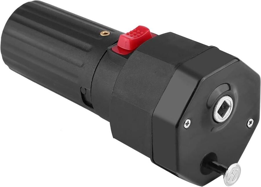 Hztyyier Allecto Grill Spit Motor Elektrische Grillmotor Zwart Accu Aangedreven Barbecue Accessoire 6 x 6mm Gat Geschikt voor Roosterhouder