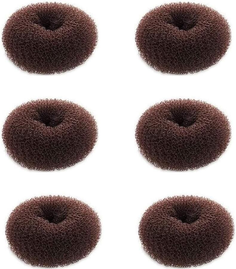 MTTs Haar Donut Maker Mini Chignon Maker Perfect voor Kinderen Donkerbruin Haar Accessoire Geschikt voor Korte en Dunne Haartypes