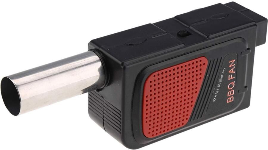 Allecto Handheld BBQ Ventilator Draagbare Grill Blower Sneller Vuur Elektrisch BBQ Accessoire Voor Buiten Zwart