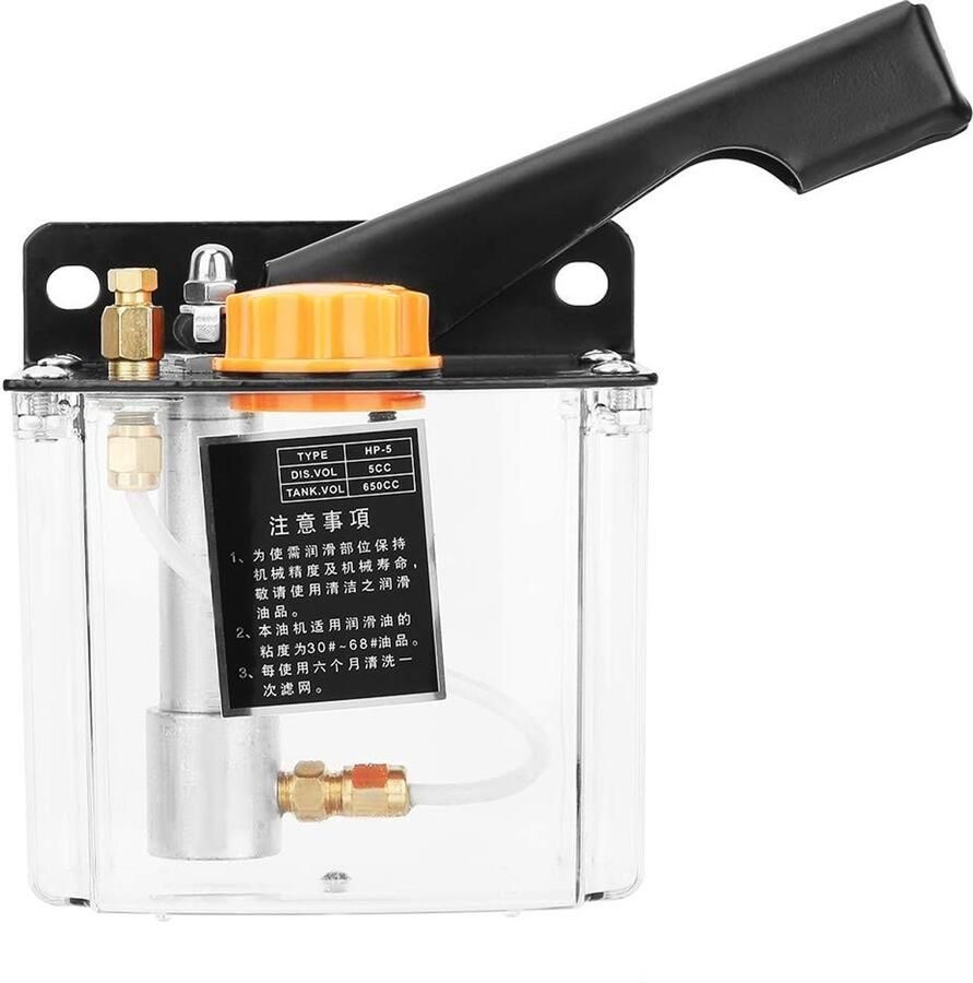 Allecto Handmatige Oliepomp Machine Lubricatie Compact en Efficiënt 650CC Capaciteit Voor Precisie Bewerking Geschikt voor Snijden