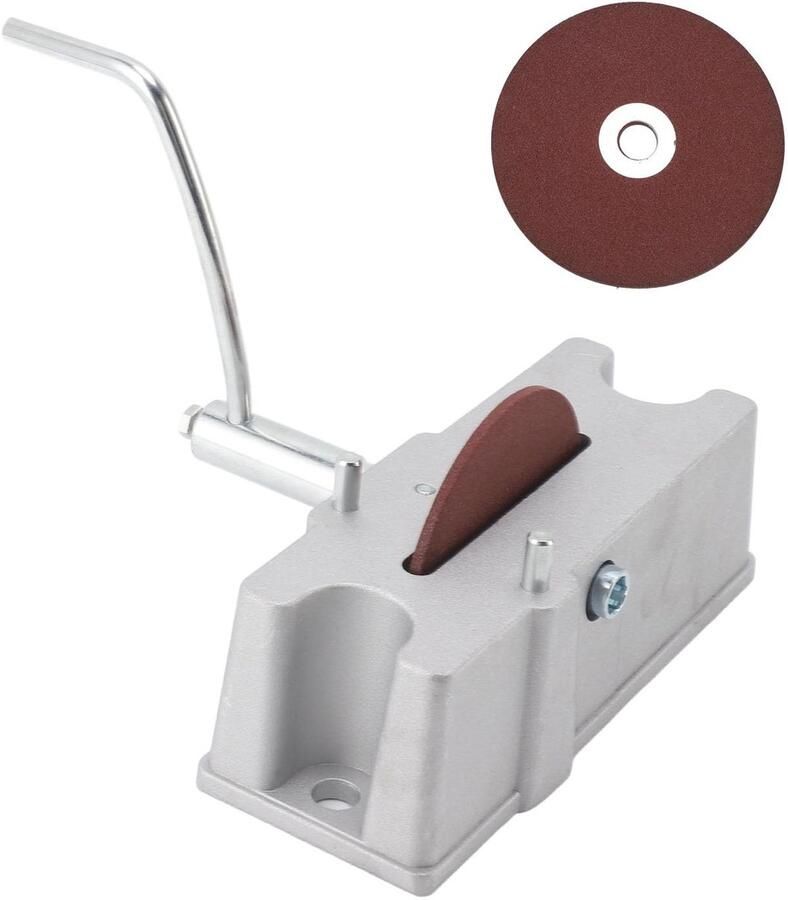 Allecto Handmatige zuigerveer Filer Grinder Aluminium roestvrij staal Efficiënt 120 grit slijpwiel Motor reparatie en onderhoud Zilver - Foto 1