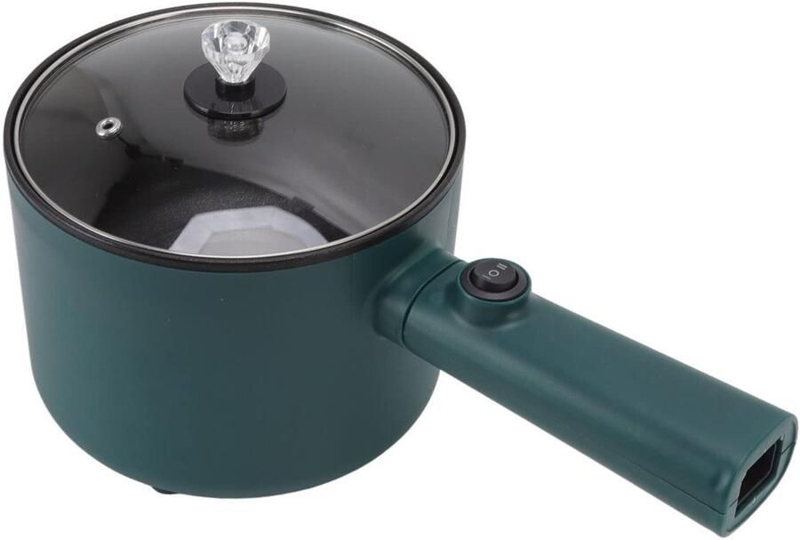 Allecto Hotpot Elektrische Pot 1.8L Multicooker Anti-aanbaklaag Goudkleurig Voor Reis en Slaapzaal Ideaal voor Noodles