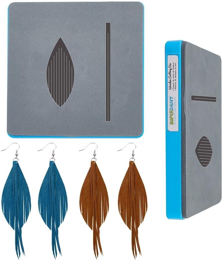 Allecto Houten Snijmachine Snijden van Lederen Oorbellen Duurzaam en Herbruikbaar Geschikt voor DIY Projecten Creatieve Ambacht Perfect