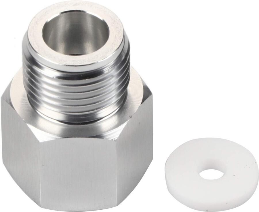 Allecto Huishoudelijke soda-cilinderadapter Zelfgemaakte bier vat regelaar Compact en draagbaar Zilver Herbruikbare CO2-soda fabrikant