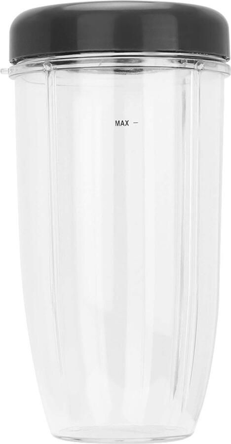 Allecto Juicer Kop 32oz Vervangende Blender Onderdelen Doorzichtig Mokken Sterke Taaiheid Geschikt voor 900W Mixer Wit