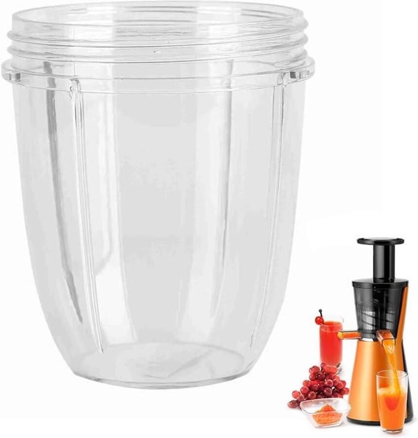 Allecto Juicer Mixer Vervangcups Blender Bekers 18 24 oz Geschikt voor 900W Extractor Ideaal voor Smoothies Handig en Duurzaam