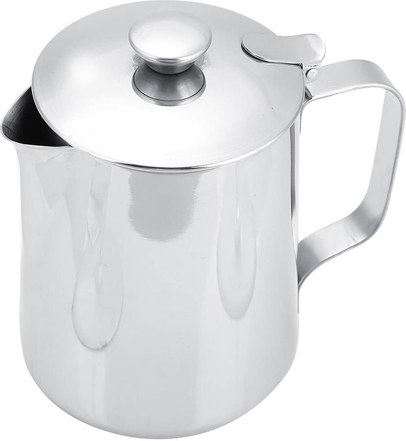 Allecto Koffie Melkopschuimer Druppelloze tuit 2000Ml Latte Art Koffiemokken Geschikt voor Thuis Kantoor