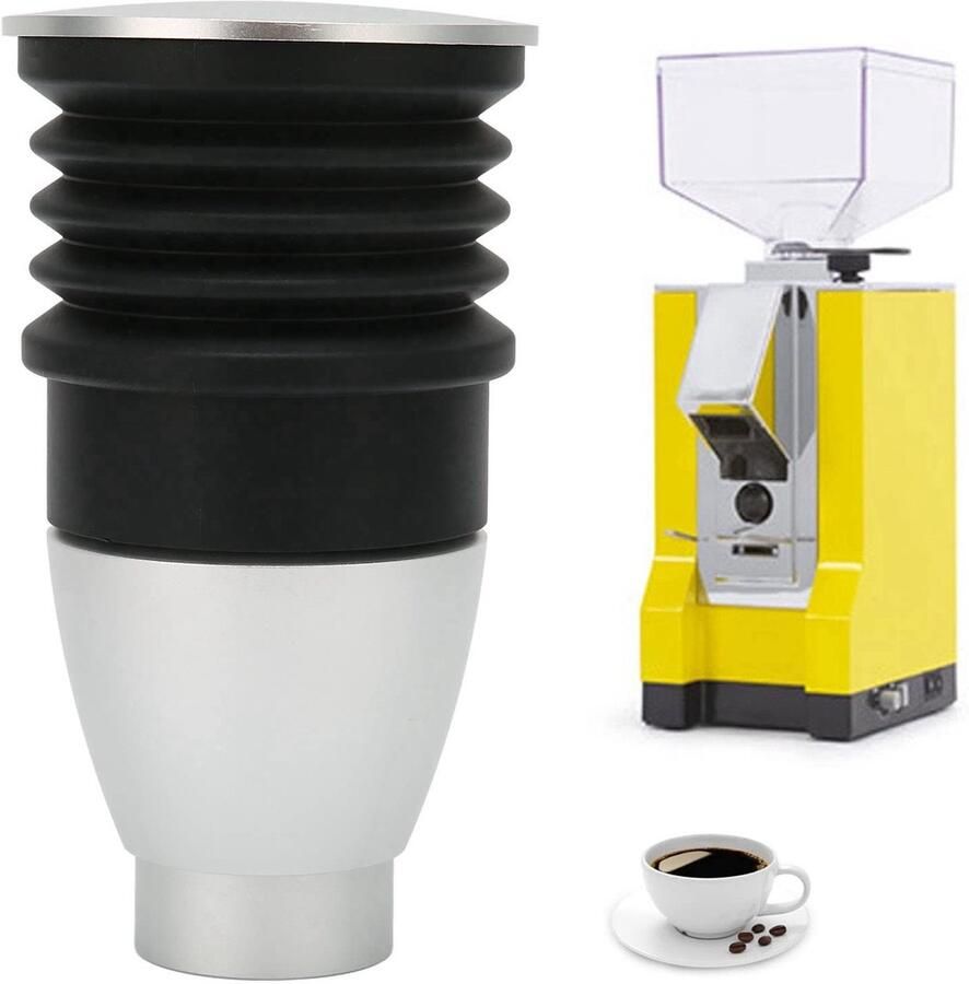 Allecto Koffiemolen Espresso Maler Aluminium Accessoire Zilver 60g Capaciteit Perfect voor Eureka Mignon