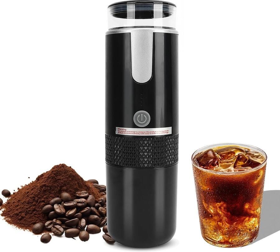 Allecto Koffiezetapparaat Draagbare koffiemachine Lichtgewicht en oplaadbaar 160ml watertank Handmatig apparaat Geschikt voor camping e