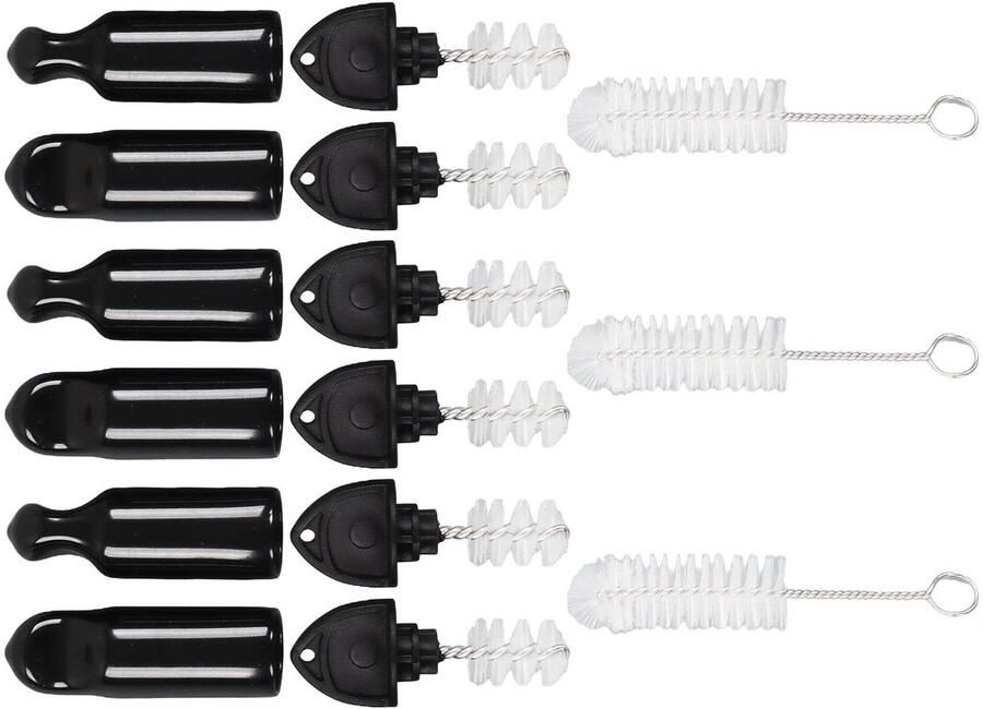 Allecto Kraan Lange Borstels Bierbrouwen Hygiëneborstel 13 x 7 x 4 cm Biertap Accessoires Geschikt voor Vaatjes Zwart