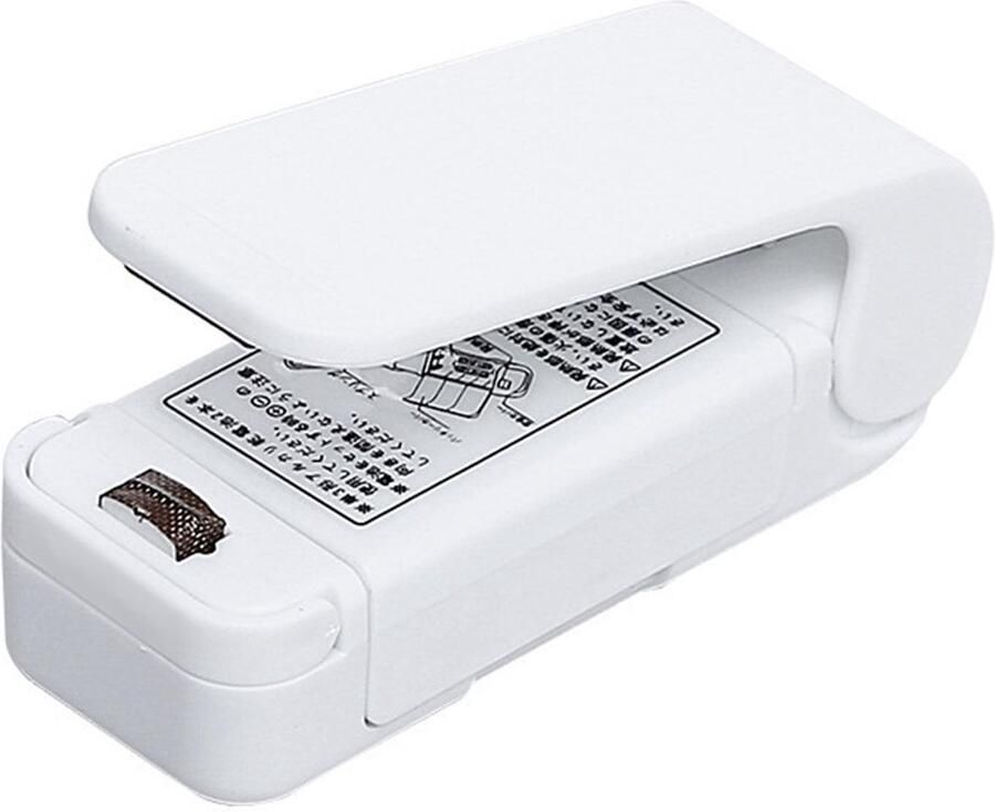 Allecto Mini Bag Sealer Draagbare Warmte Sluitmachine Eenvoudig in gebruik Wit Afdichting Tool Voor het sluiten van snacks Geschikt v