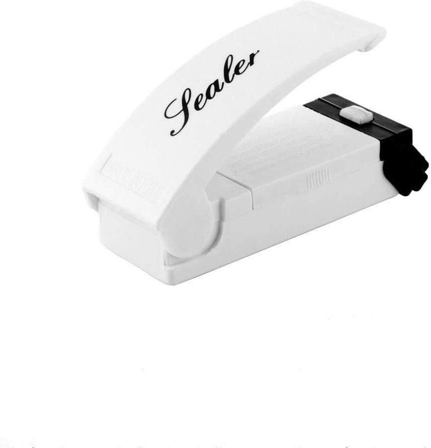 Allecto Mini Bag Sealer Handfolielasapparaat Luchtdicht sluiten Wit Voedselverpakking Handmatig en Draagbaar Geschikt voor Keuken