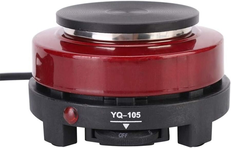 Allecto Mini Elektrische Kookplaat 500 W Vermogen Compact Design Koffie en Soep Verwarmen Ideaal Voor Thuisgebruik Zwart