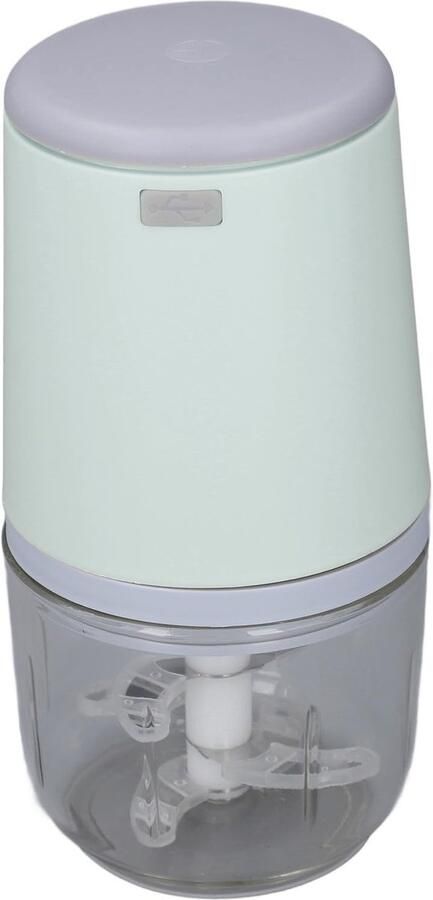 Allecto Mini-keukenmachine Draadloze Hakmolen Ideaal voor Babyvoeding Groen Draagbare Keukenhulp Geschikt voor Groenten en Fruit 300