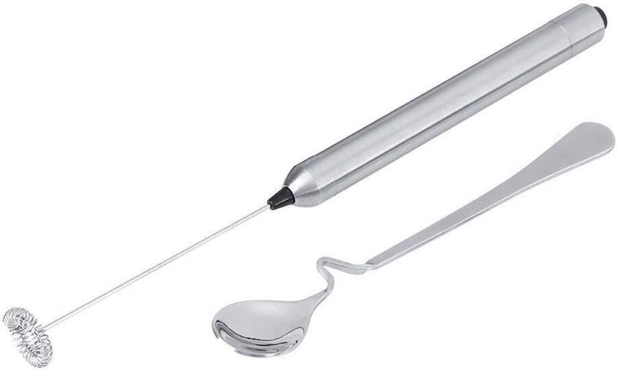 Allecto Mini Melkopschuimer Handheld Melkopschuimer Ideaal voor Cappuccino Lichtgewicht en Gebruiksvriendelijk Geschikt voor Koffie