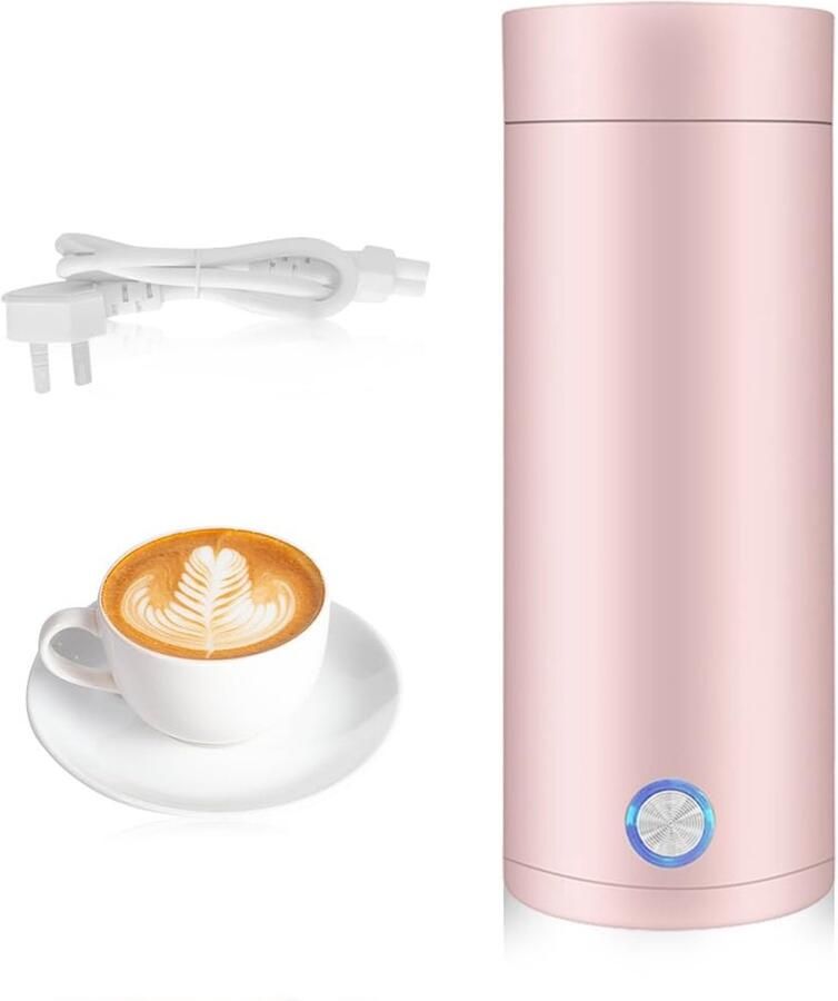 Allecto Mini Waterkoker 3-in-1 Reiswaterkoker 400ml Elektrische Waterkoker Compact en Draagbaar Voor Thee Melk Koffie Reisketel