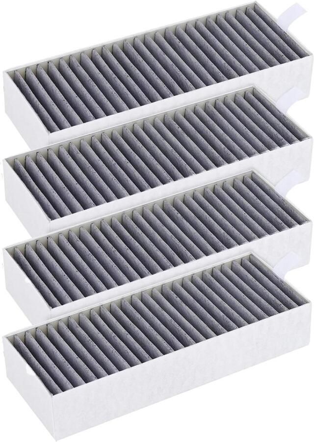 Allecto Plus 4-Pack koolstoffilters voor afzuigkap Vervanging Siemens Bosch Neff Gaggenau Constructa Actief Circulatiefilter Keukenaccessoire