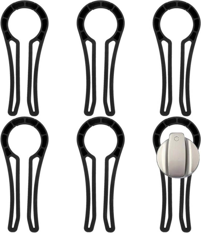 Allecto Plus 5-Delige Set Kinderbeveiliging Ovenknop Voorkomt Toegang Tot Fornuis Eenvoudig Te Installeren