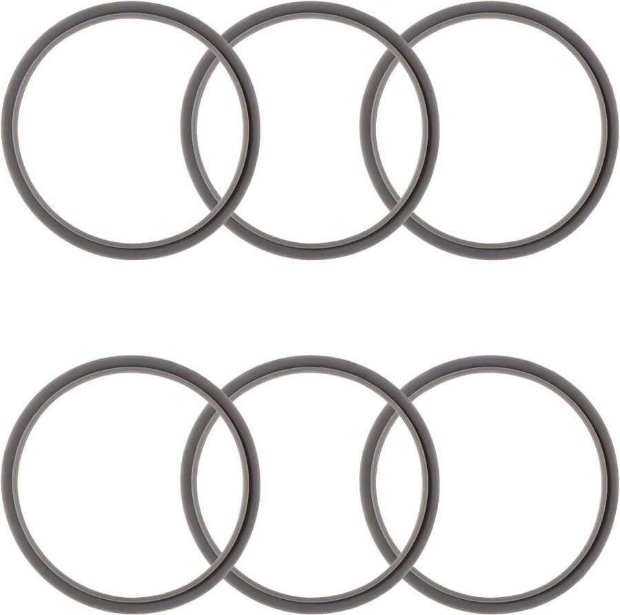Allecto Plus 6 stuks Blender Pakking Vervanging voor Extractor Blender Siliconen Afdichtring Accessoires Nutribullet Compatibel