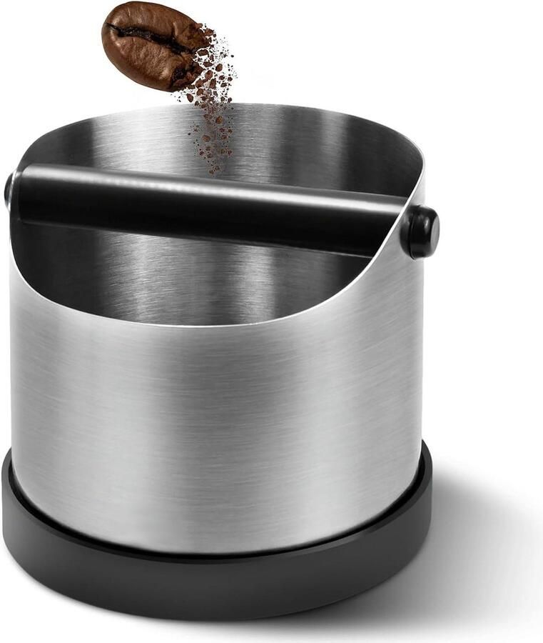 Allecto Plus Afklopbak voor zeefdragers 700 ml Koffiedik afklopcontainer Koffieaccessoires voor espressomachines Koffiedik verzamelen Recyclen