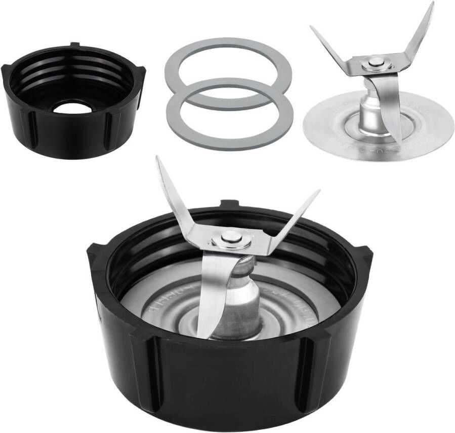 Allecto Plus Blender vervangingsonderdelen met rubberen afdichtingspakkingen Compatibel met Oster Blenders Accessoires voor blender Kan en bodemdop Blenderijsmes