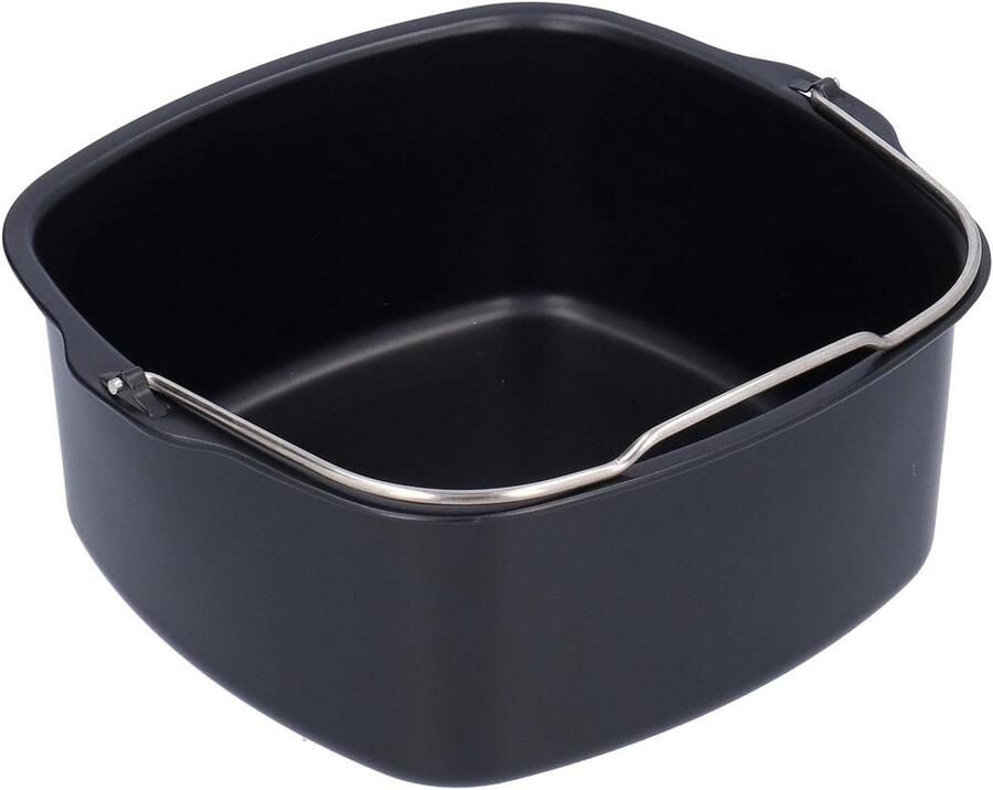 Allecto Plus Cakevorm voor Luchtfriteuse Bakpan voor Pizza Accessoires voor Friteuse Taartpan met Vatvorm Ijzeren Taartvat HD9925 HD9860 HD9905 01 (22cm) Geschikt voor Cake en Frituren