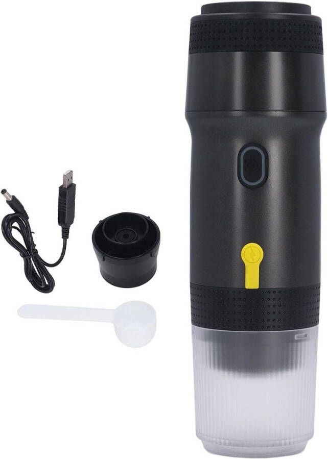 Allecto Plus Draagbare koffiezetapparaat 3 in 1 Elektrische koffiezetter 20 Bar Snelle Verwarming Espressoapparaat USB Auto Oplader Koffiezetter voor Outdoor Kamperen Reizen