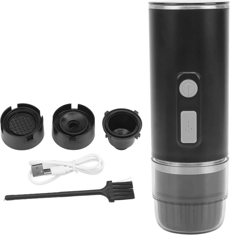Allecto plus Draagbaar Koffiezetapparaat voor Reizen en Kamperen met Oplaadbare Mini-batterij
