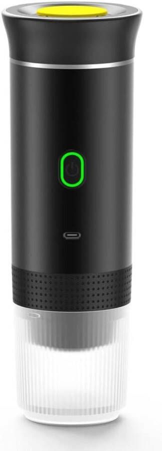 Allecto Plus Draagbare elektrische espressomachine voor 12V auto koffiezetapparaat compatibel met NS-capsules en gemalen koffie voor thuis kantoor camping en reizen zelfverwarmend
