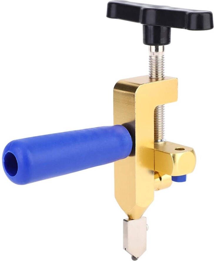 Allecto Plus Handige Glas Snijder voor Tegels en Spiegels Multifunctioneel Inclusief 2 Reserve Snijkoppen 45° Hoek Snijder Draagbaar Voor Glas en Tegels One Piece