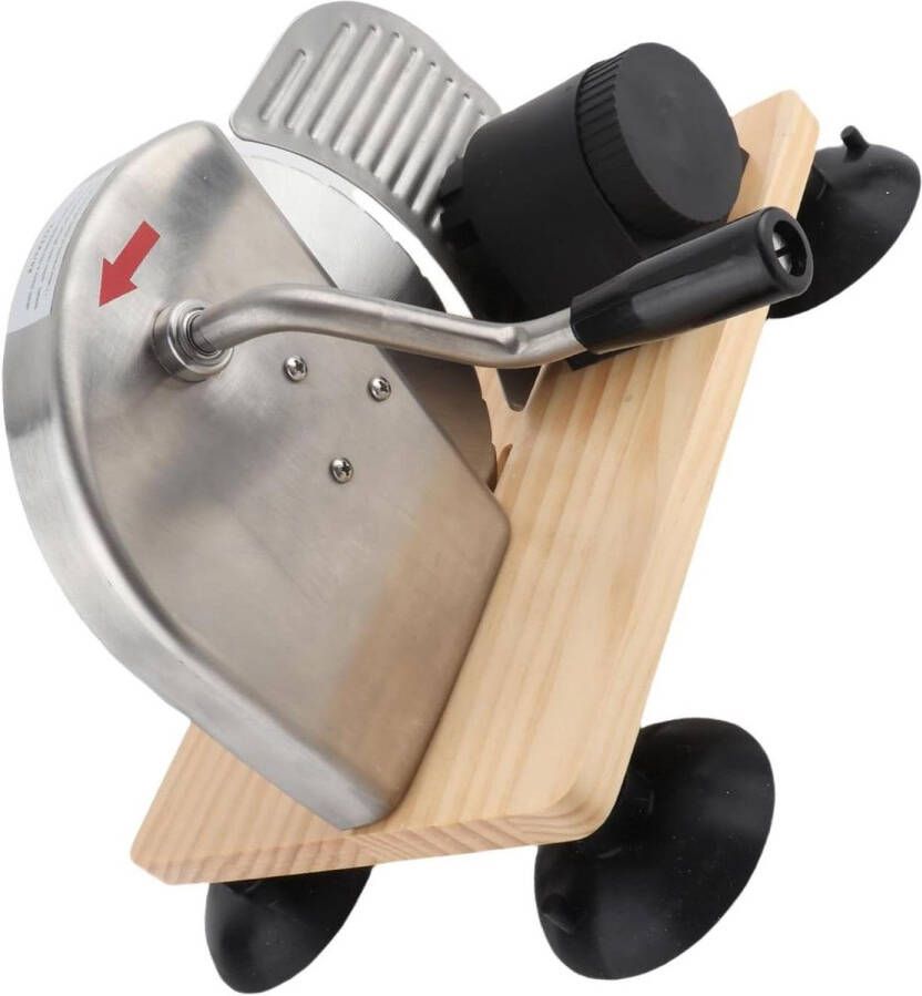 Allecto plus Handmatige Broodsnijder voor Zuurdesem Brood Fruit en Groente Verstelbare Dikte Bonus SchilHulp Hand Crank Veelzijdig Gebruik