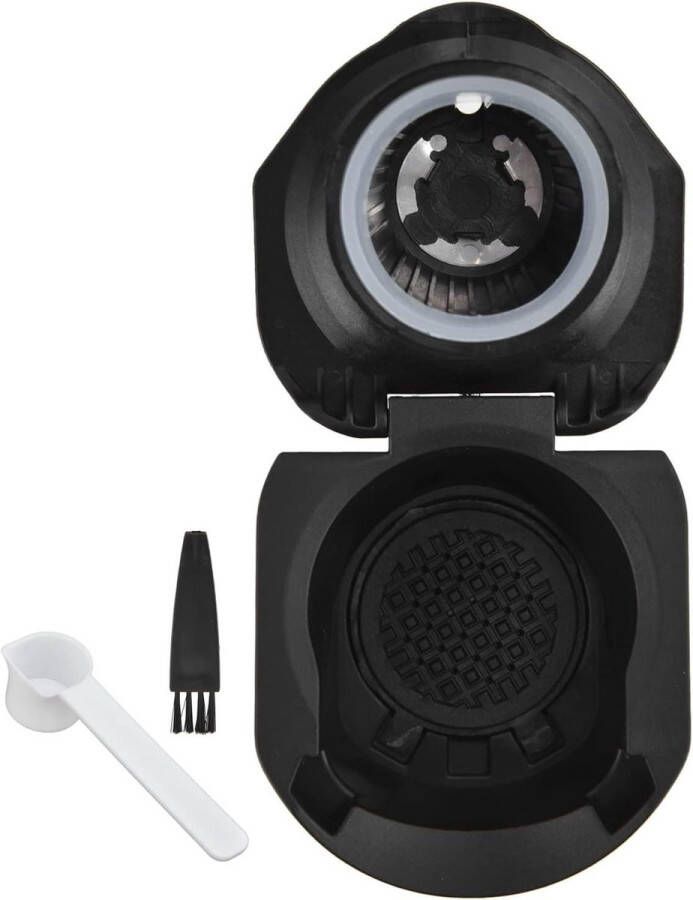 Allecto plus Koffiecapsule-converter Koffiepadadapter Veilig Herbruikbaar PP Duurzaam DIY voor Kantoor met zoekwoorden Koffiemachine Accessoire Milieuvriendelijk Barista-style